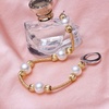 银生珍珠 天然淡水珍珠手链 7.5-8.5mm 近圆强光 正品 金色瑰丽