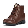 麦高 2013冬季新款女鞋 时尚系带休闲短靴棉靴 C68905-H13(棕色 35)
