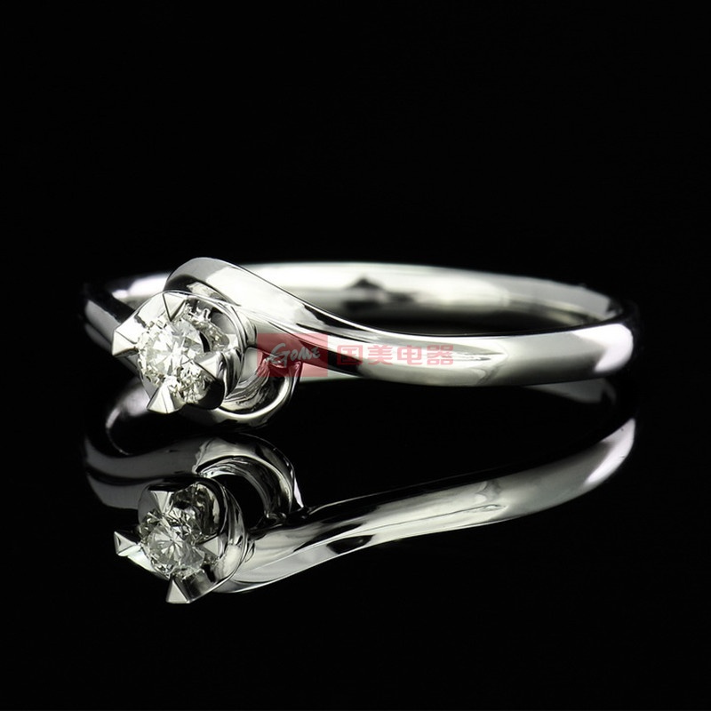 梦克拉pd950钯金钻石戒指女戒倾君心