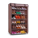 豪享佳 鞋柜 简易加固鞋柜 大容量无纺布鞋柜 HH-O1B-XG-D6(咖啡色#888)