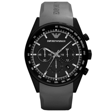 armani 阿玛尼 阿玛尼手表 黑色石英计时男表 ar5978