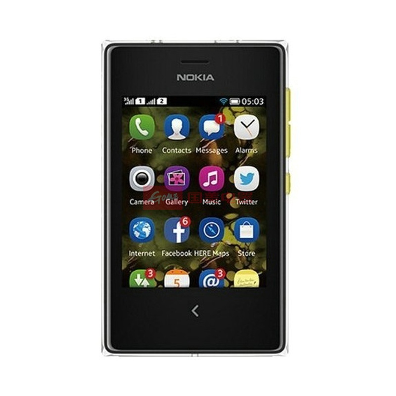 手机诺基亚nokiaasha5033g手机wcdmagsm双卡双模黄色返回商品页