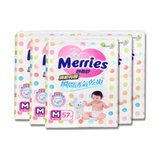 Merries/花王 妙而舒纸尿裤尿不湿中号M57*6（6包装）