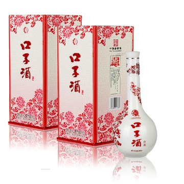 白酒】安徽口子窖紅花瓷口子白酒兼香型38度500ml 兩瓶裝【圖片 價格