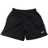 李宁LINING 特价羽毛球网球透气性运动短裤AAPJ031(AAPJ223-1黑色 M)