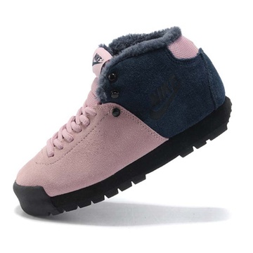 nike耐克藤原浩男户外反毛皮登山鞋冬季保暖休闲棉鞋板鞋粉红全毛39