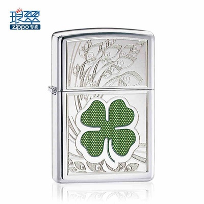 zippo打火機原裝正品 芝寶四葉草 鏡花水月24699 專櫃正版 防風zp