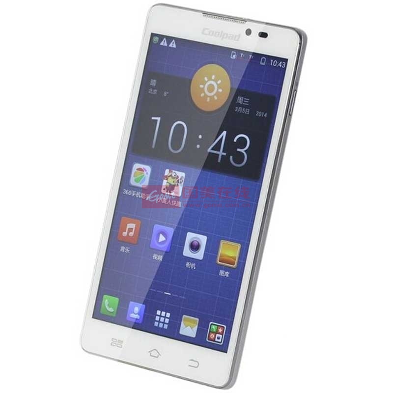 酷派coolpad7298a3g手机wcdmagsm四核安卓白色标配