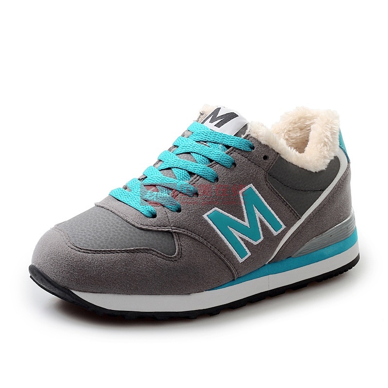 凡世界 2014秋冬韩版m字母情侣鞋厚底