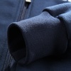 杰帝凡春季男士运动卫衣套装 男开衫健身套装 纯色简约卫衣外套(黑色 XXL)