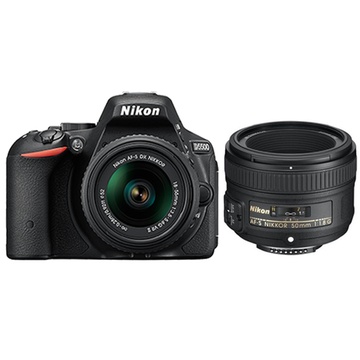 尼康nikond5500單反套機雙頭afs1855防抖鏡頭5018g人像定焦優惠套餐八