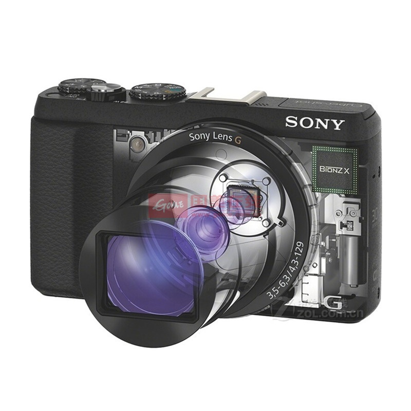 索尼(sony)dsc-hx60 长焦数码相机 hx50升级版 2040万像素(黑色官方