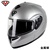 永恒头盔YH-955 摩托车头盔 揭面盔全盔 男女 电动车安全帽四季(金属银 S)