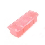 家英 透明翻盖式4格调料盒带勺子--A295-3 粉色（ED3101）