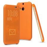 艾美克（IMAK）HTC One 2 M8 M8x One+ 手机套 手机壳 保护套 手机壳 皮套 翻盖皮套   (橙色-智能皮套)