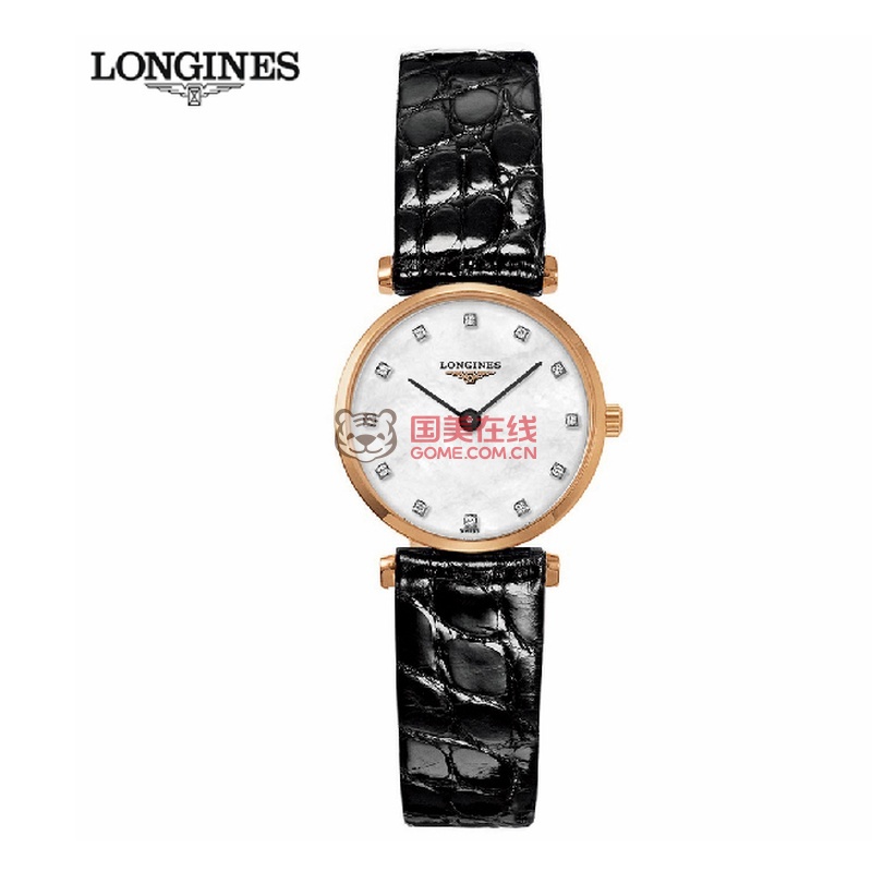 浪琴longines 嘉岚系列 优雅石英皮带女表联保正品l4.209.1.97.