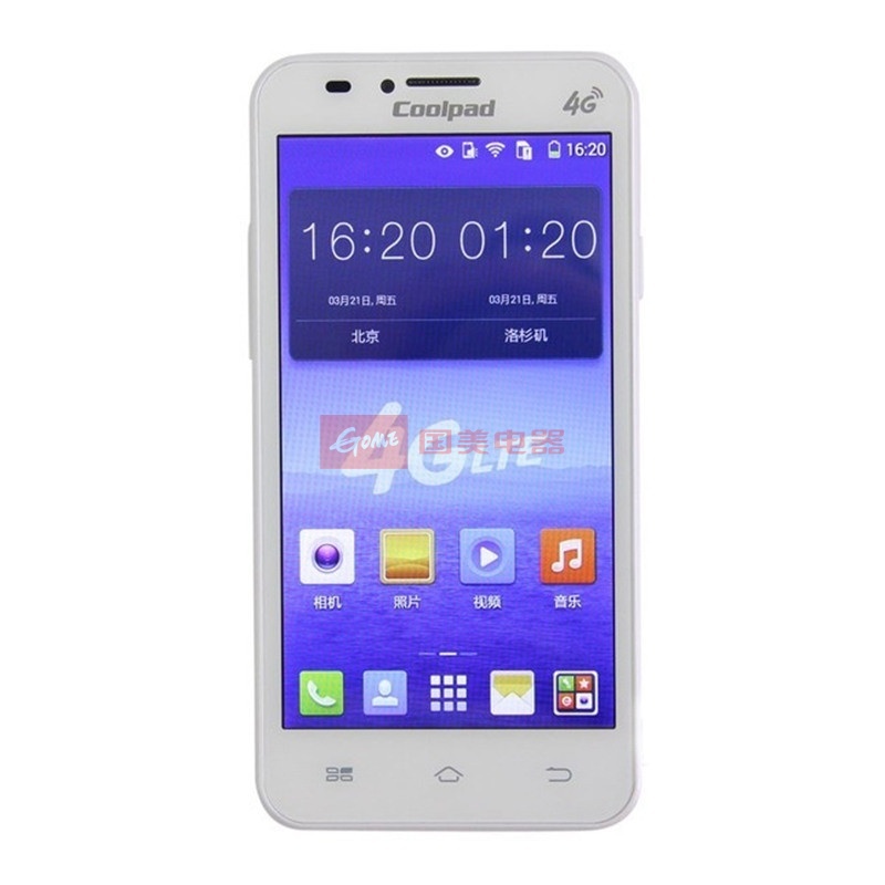 手机酷派coolpad8705移动版4g手机47英寸四核手机白色返回商品页