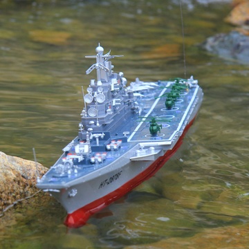 活石恒泰遥控船儿童遥控军舰航空母舰可以充电遥控船恒泰2878