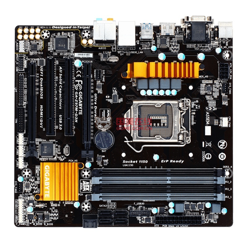 技嘉(gigabyte) z97m-d3h主板 (intel z97/ lga1150)图片展示-国美