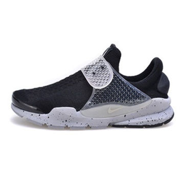 耐克nike2015新款fragmentxsockdart网面透气运动跑步鞋情侣鞋黑白