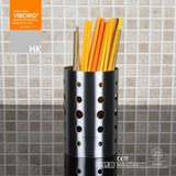 【香港域堡】304不锈钢筷子筒圆孔筷子笼厨具置物架餐具筒OS-6372(13CM高)