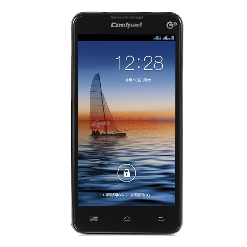 酷派(coolpad)8079 移动版(3g手机 4.5英寸 td-scdma/gsm 双卡)(黑色)