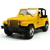 仿真合金越野车模 1：32吉普车 儿童回力玩具车 灯光音乐汽车模型(黄色)