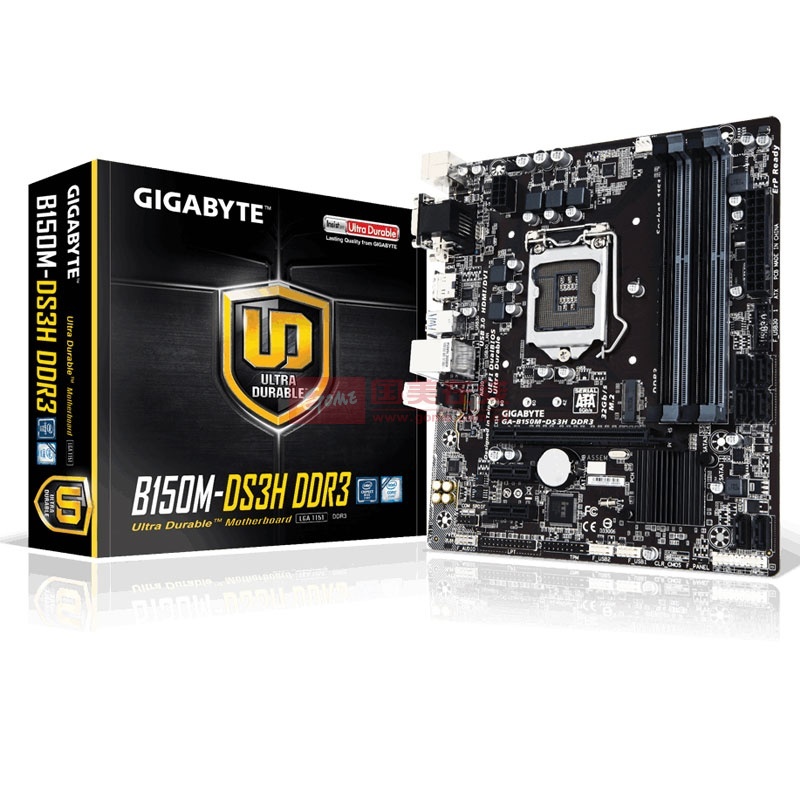 【技嘉主板图片】gigabyte/技嘉 b150m-ds3h ddr3 1151针 b150主板