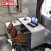 梦玛尼简约台式家用书桌书柜组合 简易烤漆电脑桌 转角写字台办公桌(定制产品)
