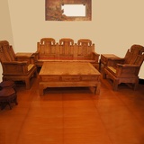 集一美红木家具红木沙发六件套实木沙发客厅组合缅甸花梨木