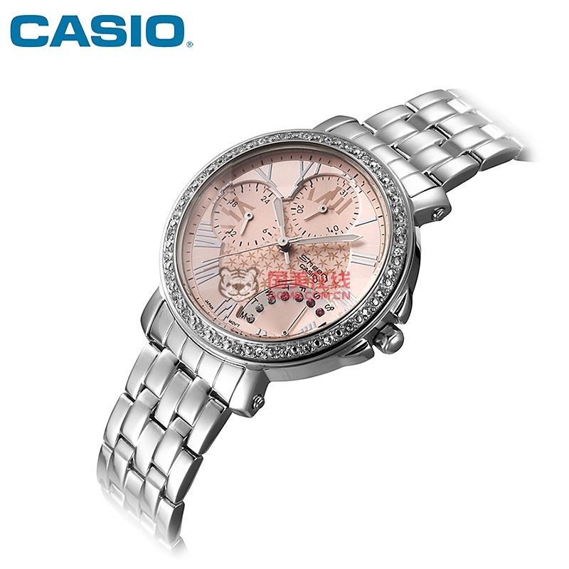 卡西欧(casio)手表sheen系列时尚奢华钻石女表(shn-3011d-4a)