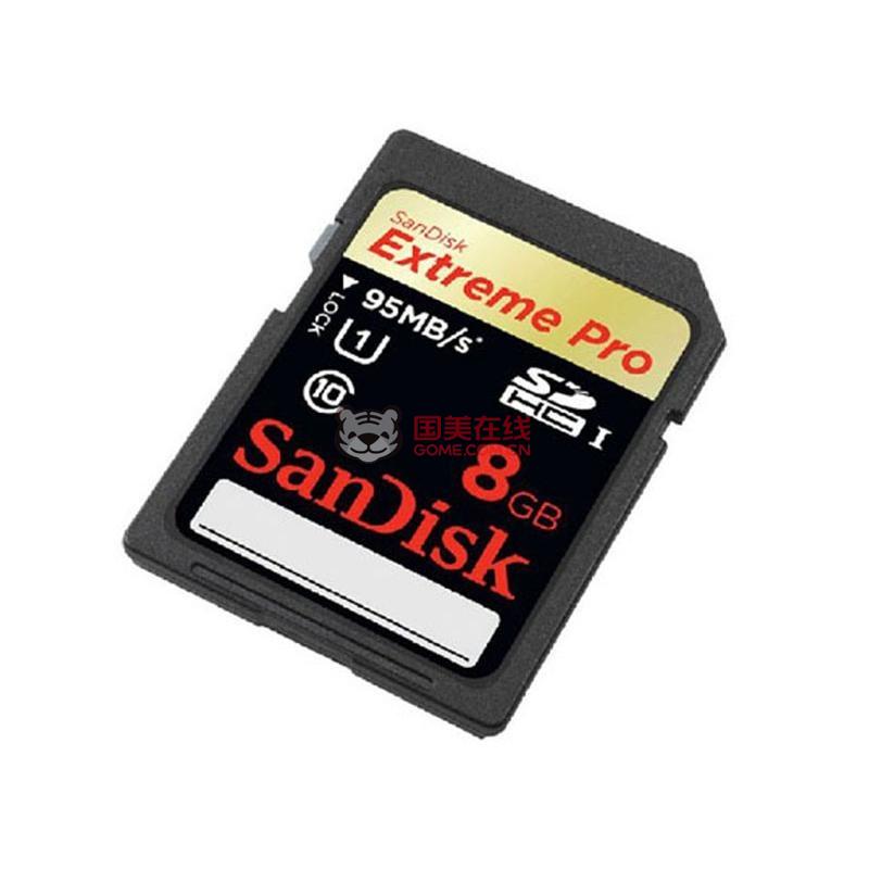 闪迪(sandisk)extreme pro 8gb sdhc存储卡(至尊超高速sd存储卡,超高