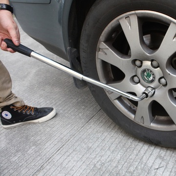车德克(cedeke)dk-5603汽车轮胎伸缩扳手(银色)